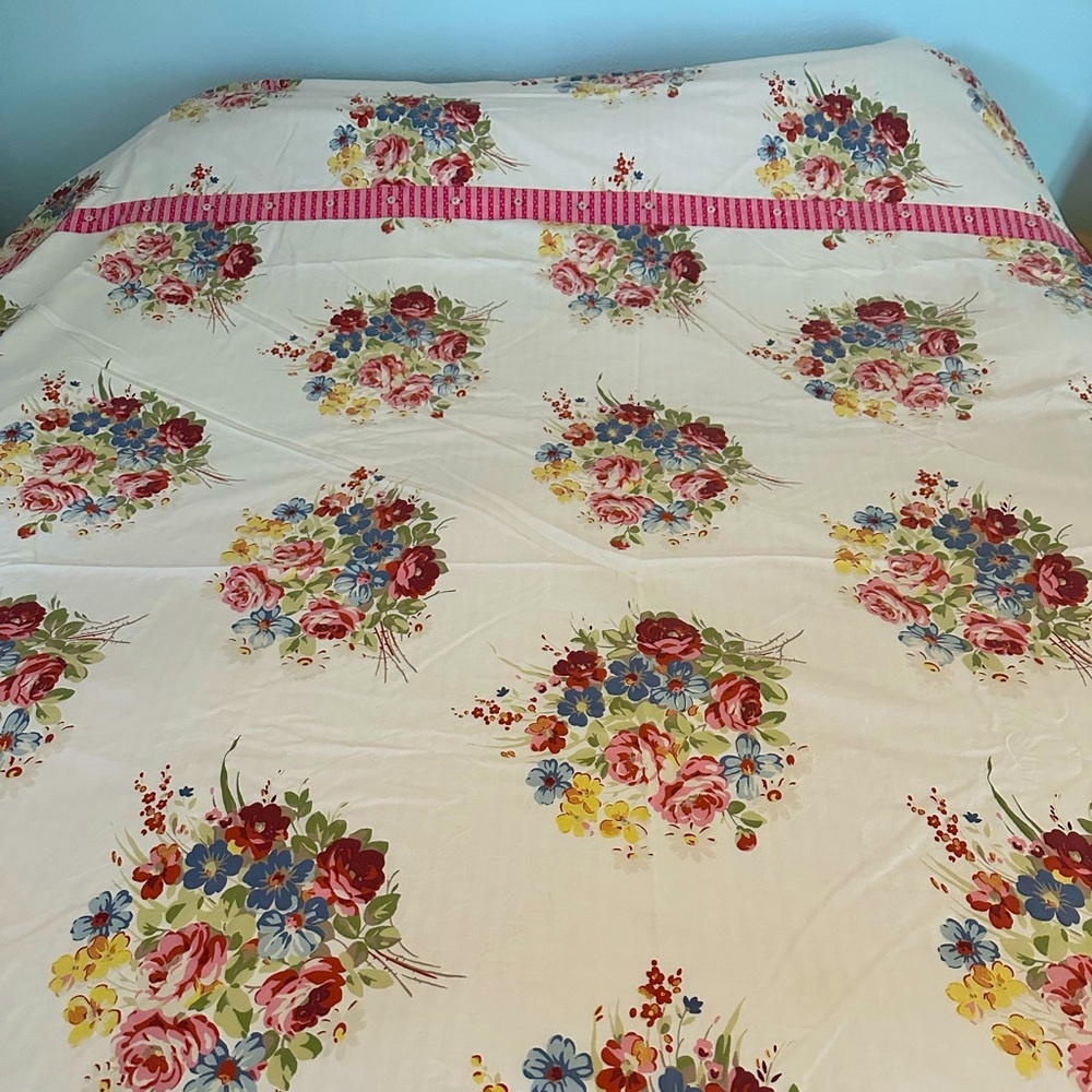 Anthropologie floral full/queen duvet cover